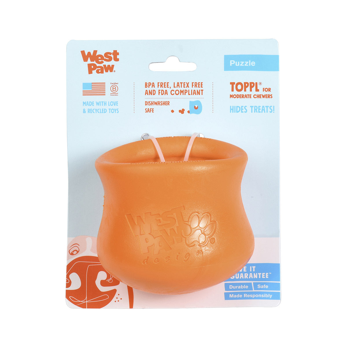 West Paw Toppl Treat Dispensing Dog Toy & Bowl