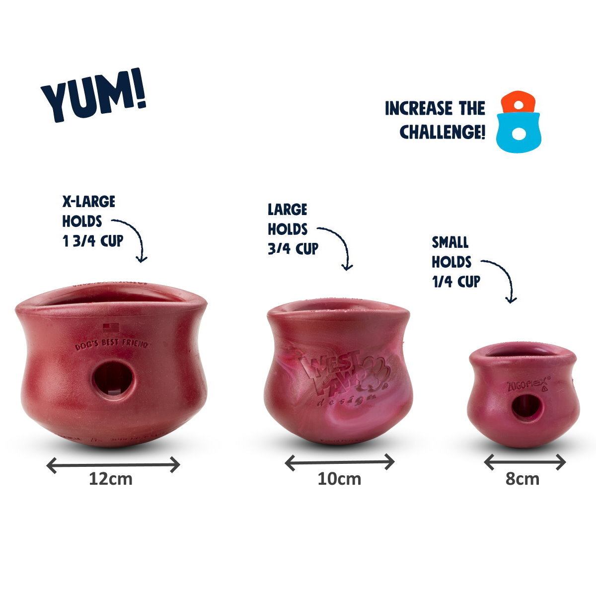 West Paw Toppl Treat Dispensing Dog Toy & Bowl