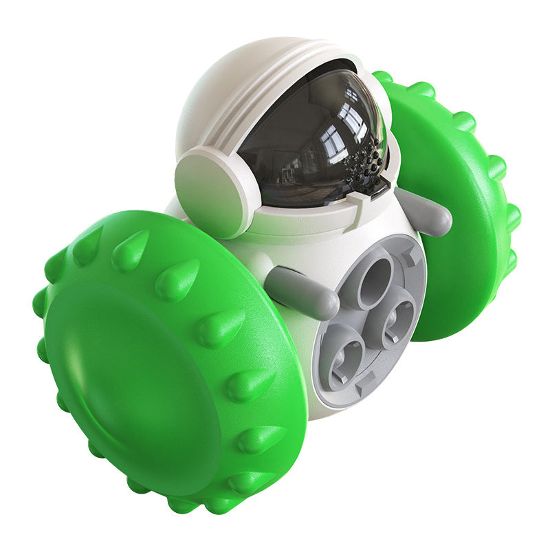 Vibe Geeks Pet Food Dispenser Tumbler Dog Treat Toy - Light Green