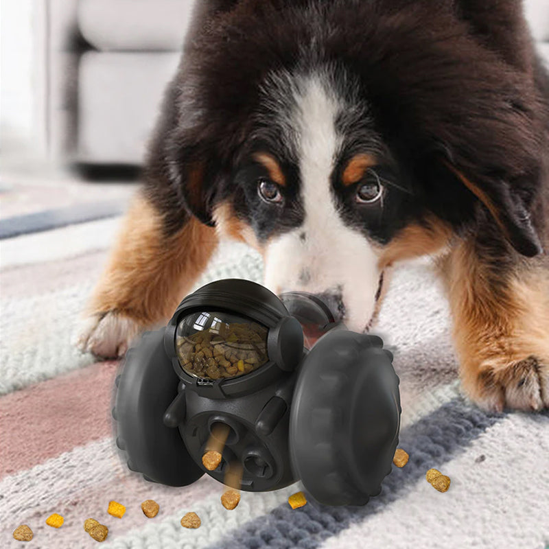 Vibe Geeks Pet Food Dispenser Tumbler Dog Treat Toy - Yellow