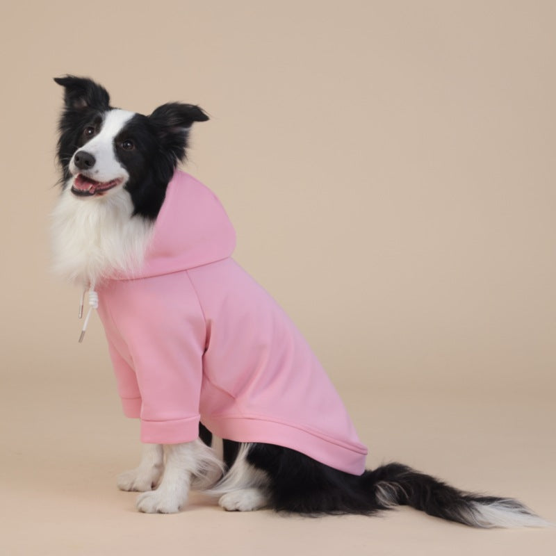 7XL Pink Cute Dog Hoodie with Adjustable Drawstring - Available in Various Sizes
