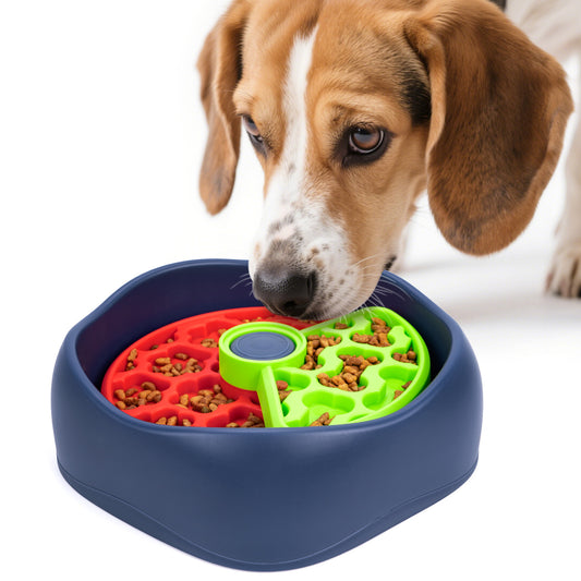 Interactive Dog Puzzle Feeder Bowl - Slow Eating & Mental Stimulation Toy for Small Medium Breeds